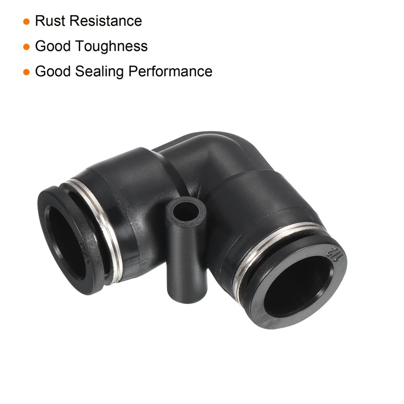 PATIKIL 1/2" Push to Connect Air Line Fitting, 10 Pack