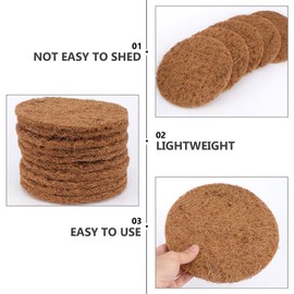 NOLITOY 10pcs Bird Nesting Pads, Pigeon Nest Mat Coconut Palm Silk Mat for Pet Parrot Breeding Hatching