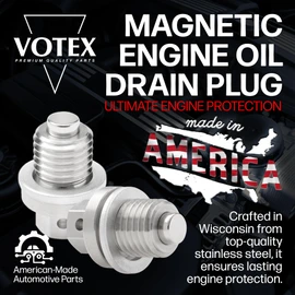 Votex - Magnetic Oil Drain Plug fits Westinghouse Generator WGen9500 - Made in USA - Part Number 91817
