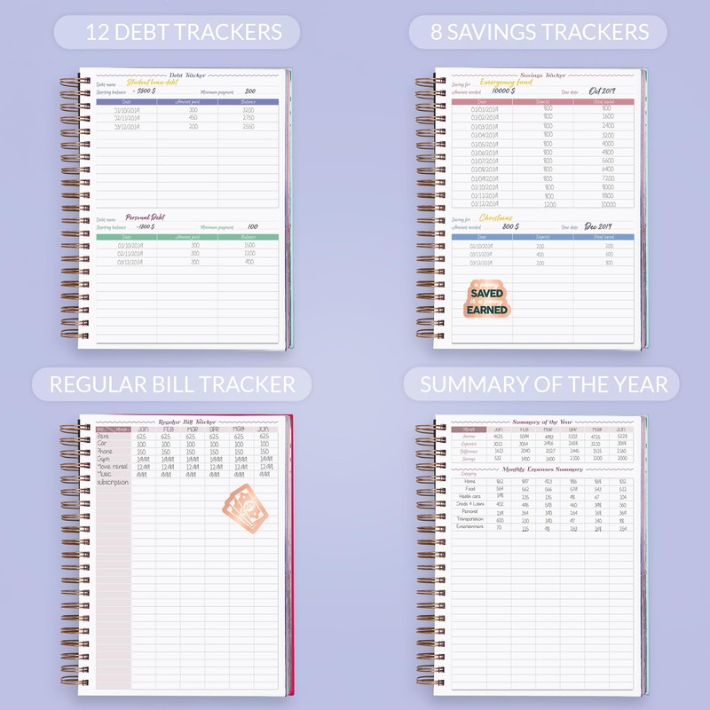 GoGirl Budget Planner & Monthly Bill Organizer – Monthly Financial