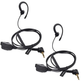 TWAYRDIO 2 Pack Walkie Talkie Earpiece with Mic for Motorola Talkabout T475 T600 T800 T460 T465 T200 T400 T500 T260, in-Ear Earpiece with Removable Earhook for Motorola Talkabout Two Way Radios