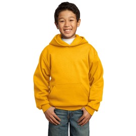Port & Company Youth Pullover Hooded Sweatshirt (PC90YH) Available in 14 Colors Medium Gold
