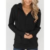 Fallorchid Womens Quarter zip Pullover Hoodies Casual Long Sleeve Sweatshits