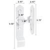 90 Degree White Barn Door Lock, Flip Gate Latch with