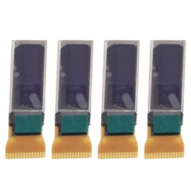 SPI IIC Interface 14 Pin Digital Board Accessory Set Kit 0.69 Inch LCD Display Module Screen 96 x 16 Resolution OLED Digital Display Screen Set of 4