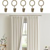 16 Pack Curtain Rings with Clips, Window Clip Rings Curtain