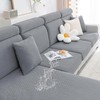 Smiry Waterproof Couch Cushion Covers, Stretch Jacquard Thick Sofa Cushion