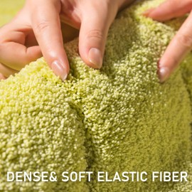 Bathroom Rugs, 32x20 Inches Bath Mats for Bathroom Non Slip, Extra Soft Absorbent Microfiber Shower Bath Rugs Mats Carpet for Bathroom Floor, Machine Washable (Lime Punch)