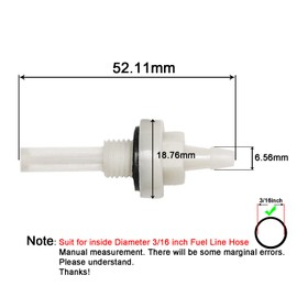 JMCHstore Gas Fuel Tank Outlet Line Screen For Predator 212 Engine, Coleman Baja & Motovox Mini bike, CT200U BT200X DB30 97Cc, Fuel Tank Joint Filter Honda GX390 Small Engine (pack of 3)