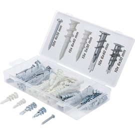 BGS Diy 88200 | Plasterboard Dowel Assortment | 100 pcs.