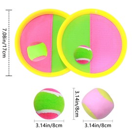 Klettballspiel Klettball Strandspielzeug Strandspiele Wurfspiel Kinder Erwachsene Garten Outdoor, für Kinder Wurf- und Fangspiel, Outdoor Spielzeug Gartenspielzeug Draußen