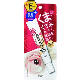 Sana Nameraka Honpo Leche de soja Isoflavona crema para ojos – 20 g (juego de té verde)