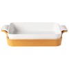 Casafina Ceramic 16" x 10.25" Rectangular Baker with Cork Tray
