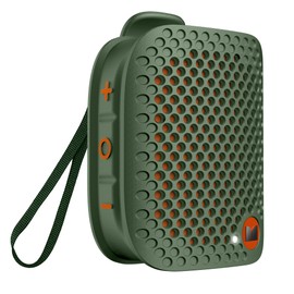 Monster Blaster Micro Clip on Bluetooth Speaker, Wireless Wearable Speaker for Hands-Free Calls and Music, Mini Small Portable Speaker for Workout, Cycling, Running, TWS, IPX7, 12H Playtime, Green