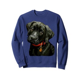 Black Labrador Sweatshirt - Cute Fun Lab Dog Sweat Shirt