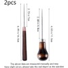 2Pcs Awl Scratch Awl Wooden Handle Pin Stamping Tool for