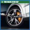 A ABSOPRO Universal Tire Valve Stem Caps, 17mm, Aluminum Alloy,