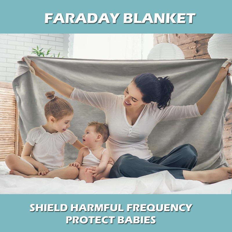 MYFUTUNITY EMF Bauchdecke, Strahlenschutzdecke für Schwangere und Kinder, Faraday-Stoff (152