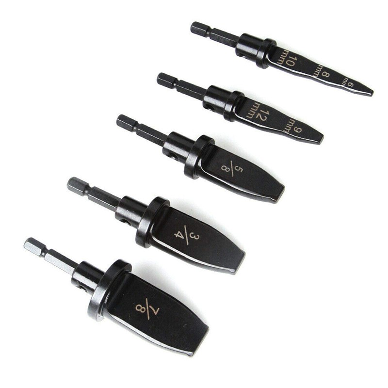 VideoPUP 5pcs Swaging Tool Drill Bit Set,Metric Pipe Expander Metric