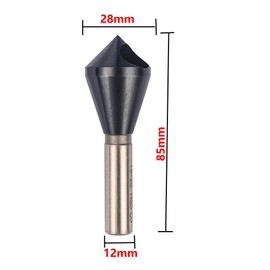 VALYRIANTOOL Cobalt Single End Countersink Drill Bits Set, TiAlN Coated 90 Degree Heavy Duty M35 Countersink Chamfer Tool for Metal, Stainless Steel, Copper, Wood, Fiberboard, 15-20MM