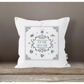 MoonWorks® Cushion Cover with Message Gift Christmas Birthday Mother's Day Thank You Gift Cushion Cover Cotton