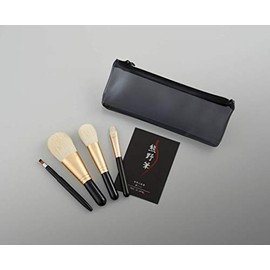Zenith KFI-B124FCE Kumano Makeup Brush Set, 4 Pieces
