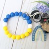 sourcing map Wristlet Keychain, Acrylic Beaded Key Ring Car Keychain