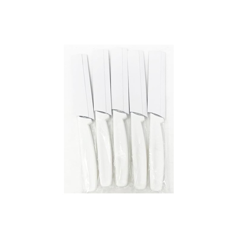 5 Pack - 4" Commercial Kitchen Paring Knives - White