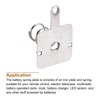 MECCANIXITY Battery Spring Plate AA Battery Spring Contact Nickel Plate