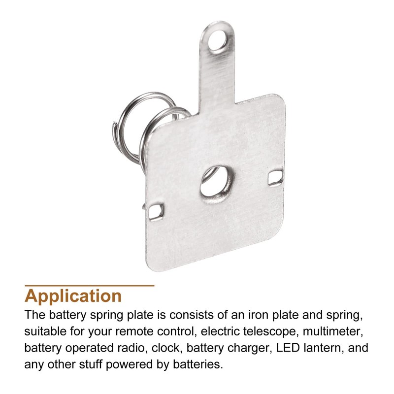 MECCANIXITY Battery Spring Plate AA Battery Spring Contact Nickel Plate