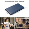 EcoVision Server Book for Waitress, Leather Waiter Organizer with Zipper