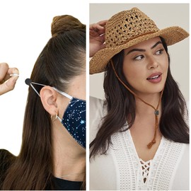 Pack of 24 Cord Locks Metal 2 Hole Spring Cord Locks Closure Caps Cord Ends Set, End Piece Cord Closure Cord Lock Cord Clamp for Dress Drawstring Backpack Rope Laces