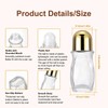 JIUWU Oil Roller Bottle,3 Pcs Empty Travel Size Bottles, 50