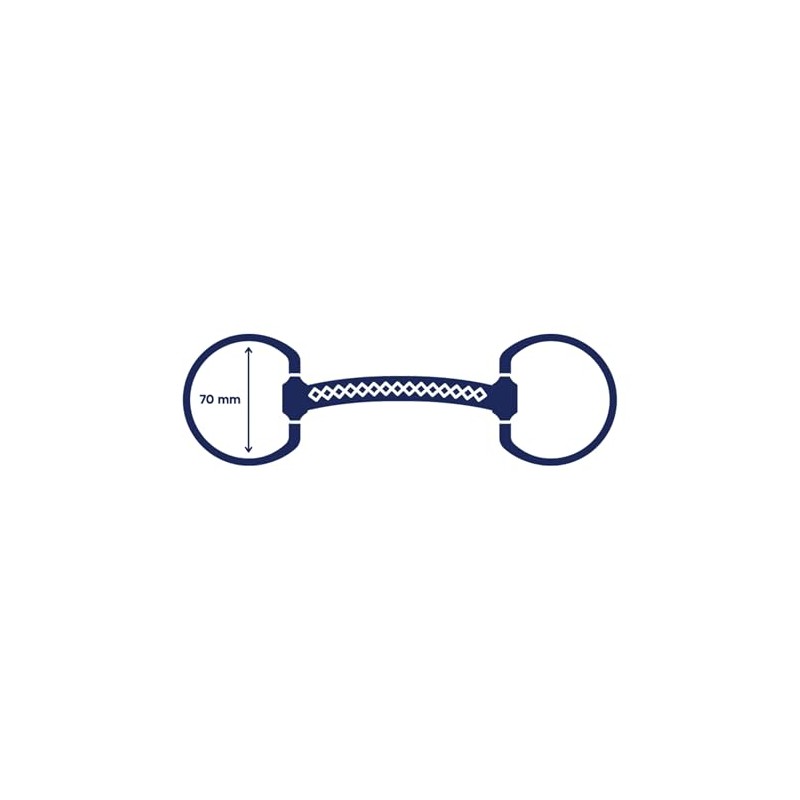 Cavalon Eggbutt Soft Leather Snaffle Bit (5")