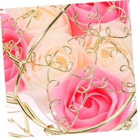 CHILDWEET Floral Scented Rose Soap Decorative Bath Flowers for Valentine's Day Romantic Home Decor Present for Women
