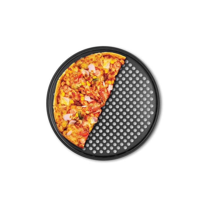 Fox Run Non-Stick Perforated Pizza Pans, Set of 2 with