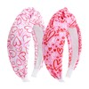 TELAIN Hairband Ladies, Set of 2 Valentine's Day Hairbands With