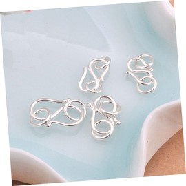 OHPHCALL 5pcs s Hook Clasp for DIY Jewelry Making Necklace Chain Jewelry Making Supplies S925 Silver Accessories