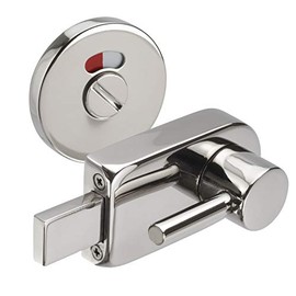 Disabled Toilet Door Lock with Disabled Indicator Bolt in Polished Stainless Steel