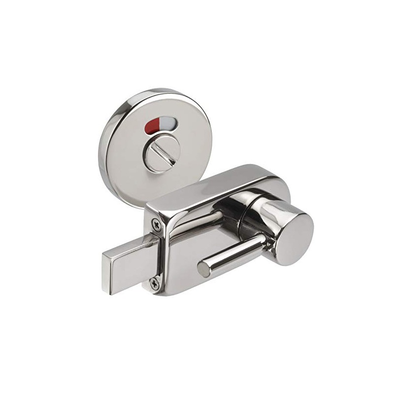 Disabled Toilet Door Lock with Disabled Indicator Bolt in Polished