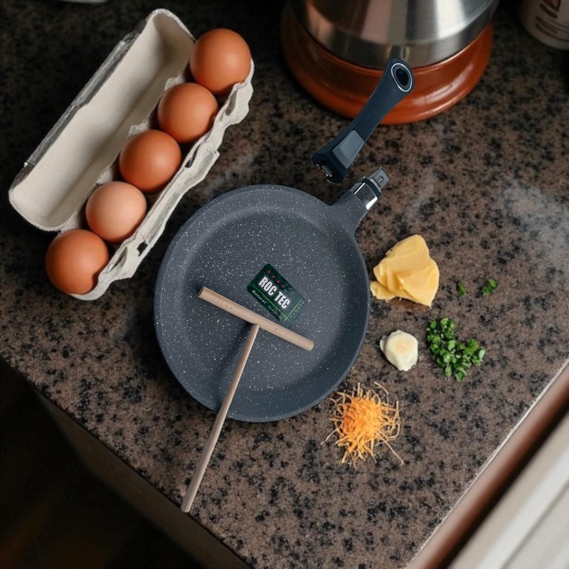 Nice Cooker Roc-Tec Real Stone Particles Non-Stick Crepe Pan for