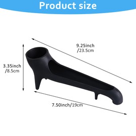 Espresso Machine Water Tank Quick Access Funnel, Coffee Machine Water Spout for Espresso Machine, Long Wate r Funnel for All Flat Top Coffee Machines (COLOR:Black)