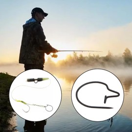 Jowxsx 21 Pieces S/M/L Stainless Steel Carp Fishing Maggots Clip Bait Hook Tackle Tool New Released Rigging End Accessory