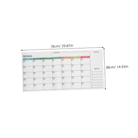 VILLFUL Digital to Paper Calendar Erasable Wall Calendar Reusable Monthly Wall Planner