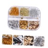 Healeved Nail Art Foil Glitter Sequins Nail Decor Stickers for