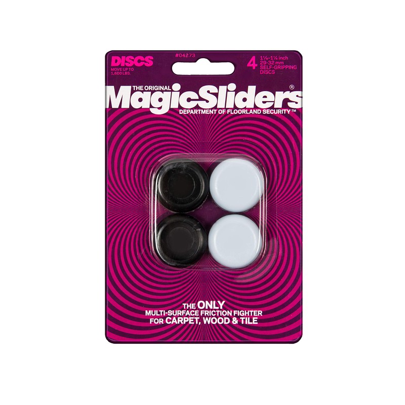 Magic Slider 1/4" Round Self-Adhesive Furniture Sliders – Protect Floors