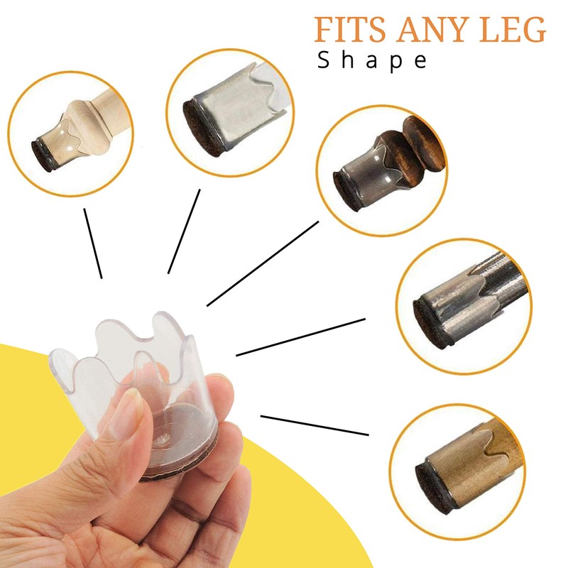 Furniture Feet, Easy Slide - Elegant Look & Fits All