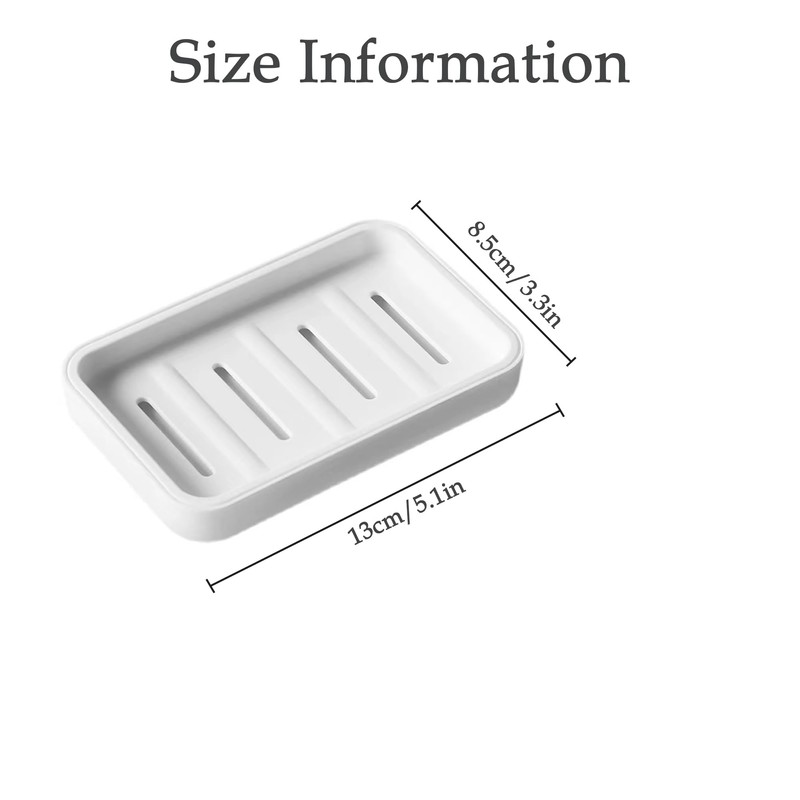 Senshuomy Soap Dish with Drainage | Keep Soap Dry, Plastic