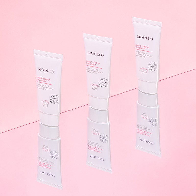 모델로화장품 Modelro Vegan No-Filter Spring Tone-Up Sun Cream 50ml (SPF50+