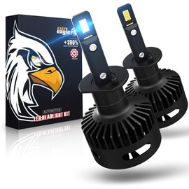Easy Eagle LED Headlight Bulb, 60W 12000Lumens Extremely Bright Conversion Kit 6500K Cold White, 2 PCS